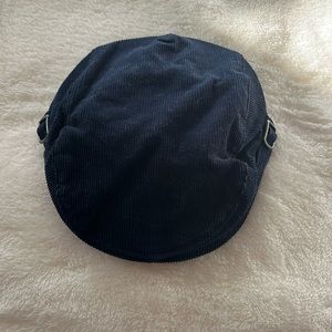Janie and Jack navy corduroy newsboy cap 0-6 months